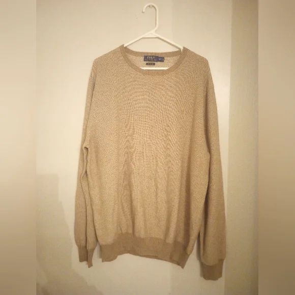 Polo Ralph Lauren men's long sleeve pullover pima cotton sweater - Picture 1 of 6